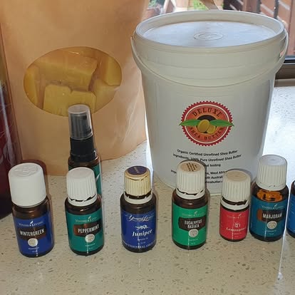 Naomi Lewin making the OsteoEase massage balm